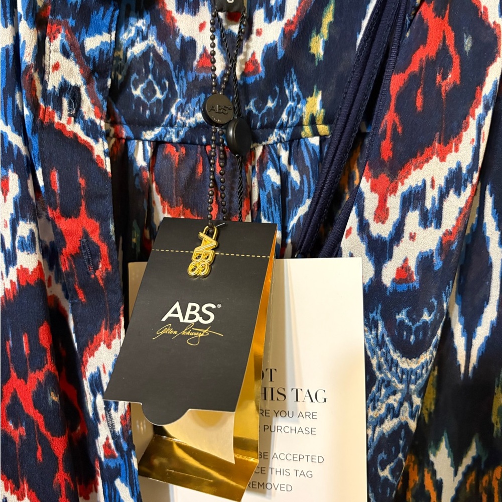 ABS Multicolor Abstract Dress